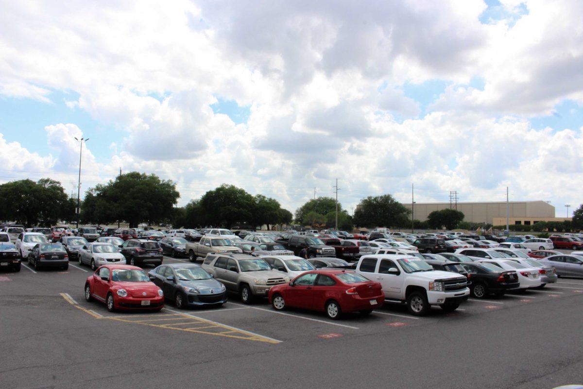 University parking lots stay full on Friday, April 21, 2017, on LSU campus.&#160;