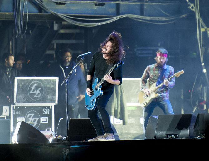 The Foo Fighters perform on Saturday, Oct. 28, 2017, at Voodoo Fest.