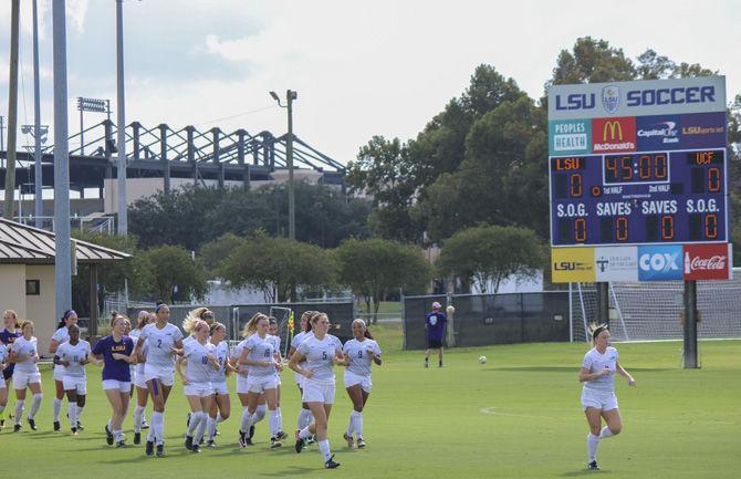 LSU hosts No. 7 UCF on Sunday, Oct. 15, 2017 at the LSU Soccer Complex.