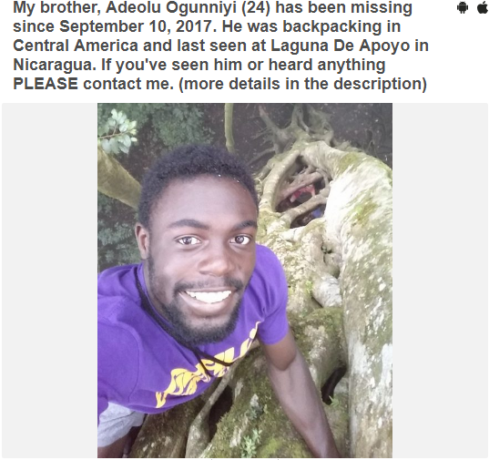 LSU graduate missing in Nicaragua