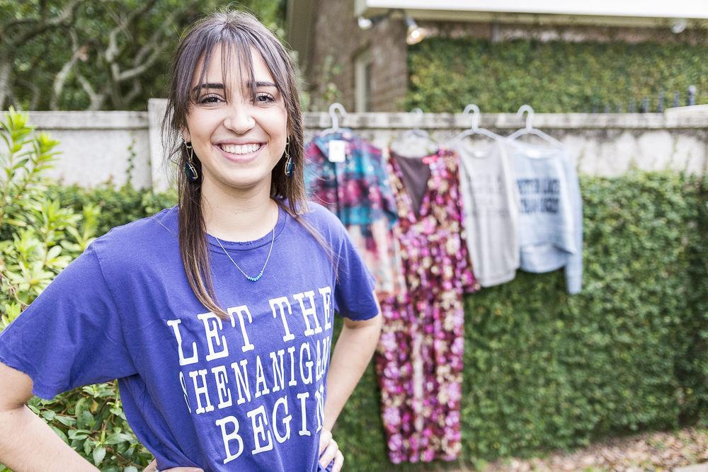 LSU apparel design junior Kelsey Parchman's business KLC Olive boutique sells fashionable apparel and accessories ranging from flannel shirts and dresses to purses and jewelry on Nov. 8, 2017, in Baton Rouge.