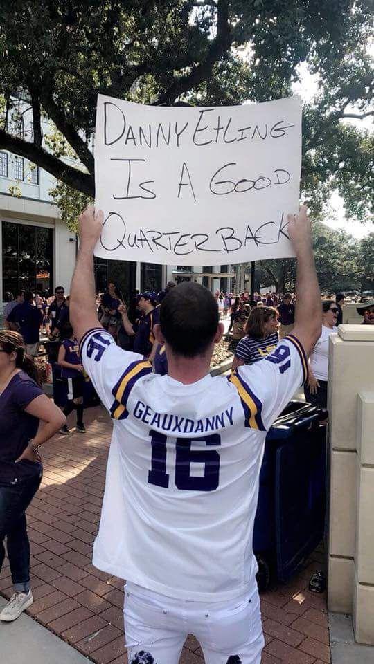 LSU's Danny Etling attempts to cement himself as a 'good quarterback' against Alabama