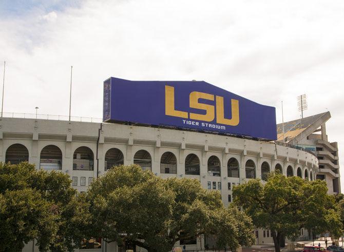 Tiger Stadium sits on Monday, Oct. 16, 2017, on North Stadium Drive.