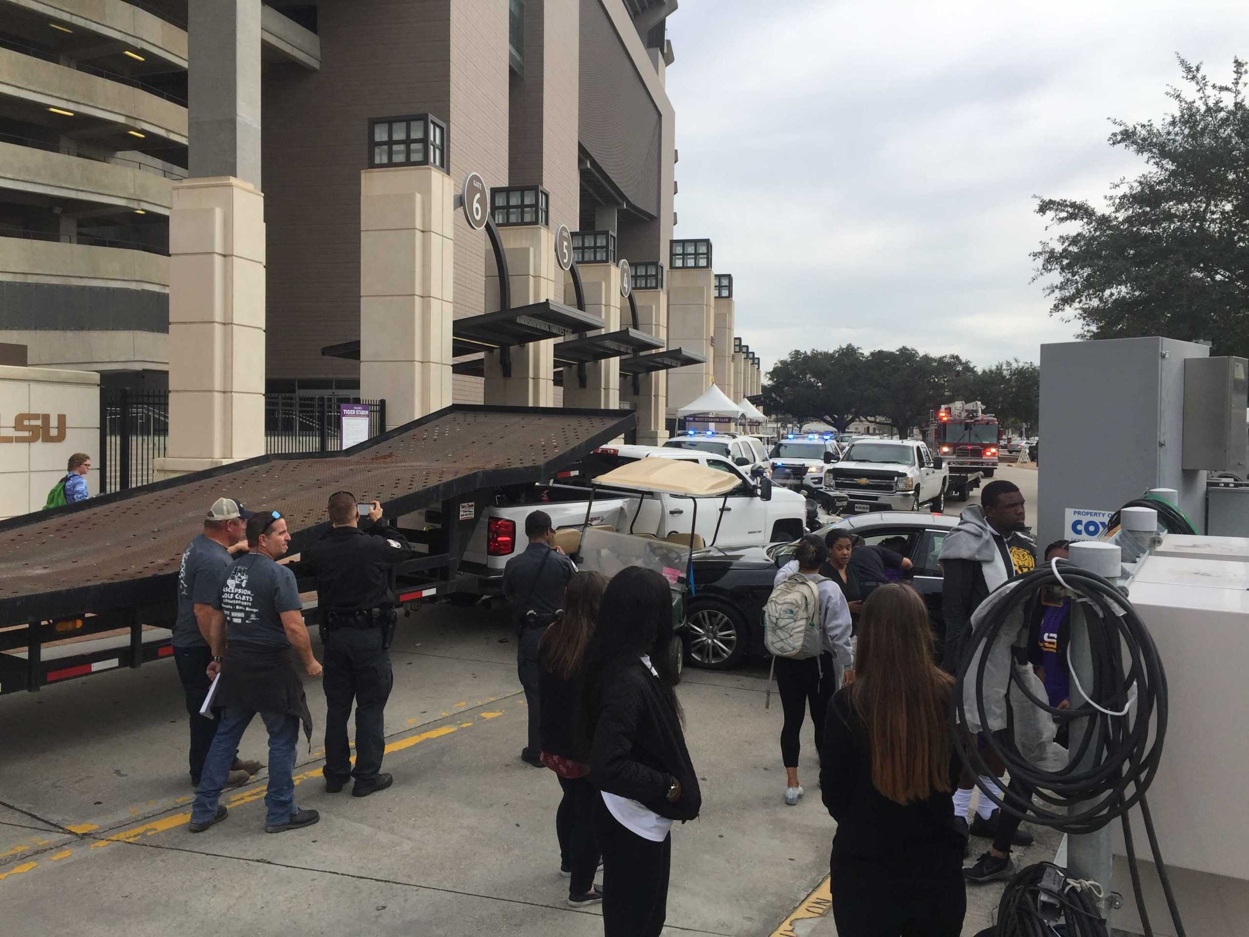 Two LSU students injured in vehicle collision by Tiger Stadium