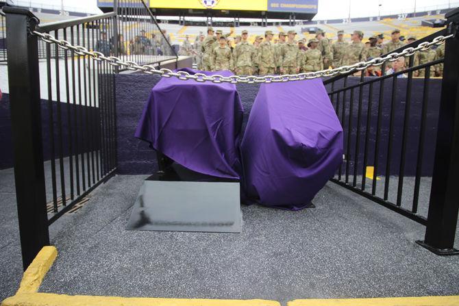 Chair dedicated to prisoners of war, soldiers missing in action unveiled at Tiger Stadium