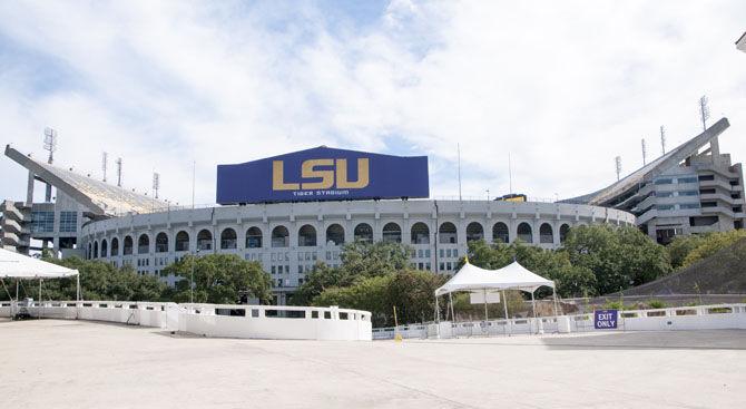 Tiger Stadium sits on Monday, Oct. 16, 2017, on North Stadium Drive.