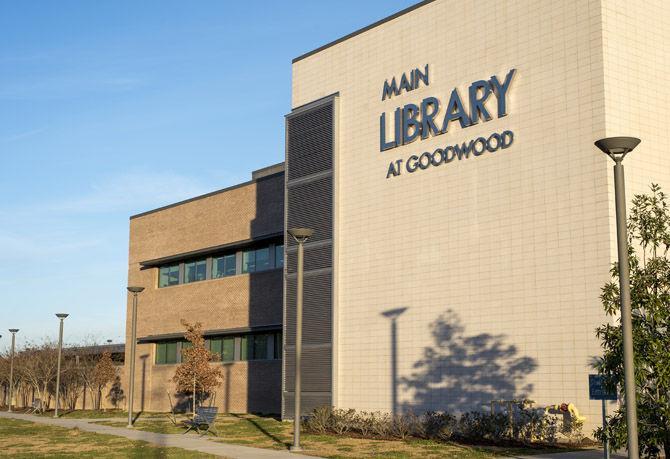 Main Library provides visitors with numerous resources, including study rooms, 140 person computers and a career center. The library sits on Goodwood Boulevard on Tuesday, Jan. 23, 2018.