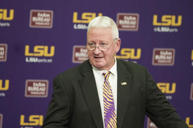 Newly appointed offensive coordinator Steve Ensminger reflects on his coaching history at LSU on Jan. 11, 2018.