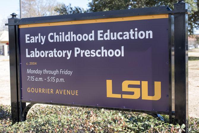 The Early Childhood Education Laboratory Preschool sits on Gourrier Avenue on Thursday, Jan. 25, 2018.