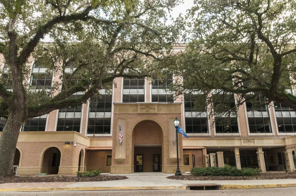 The newly-opened William A. Brookshire Military and Veterans Student Center rests on Veterans drive near Barnes and Noble LSU on Monday, Feb. 5, 2018.