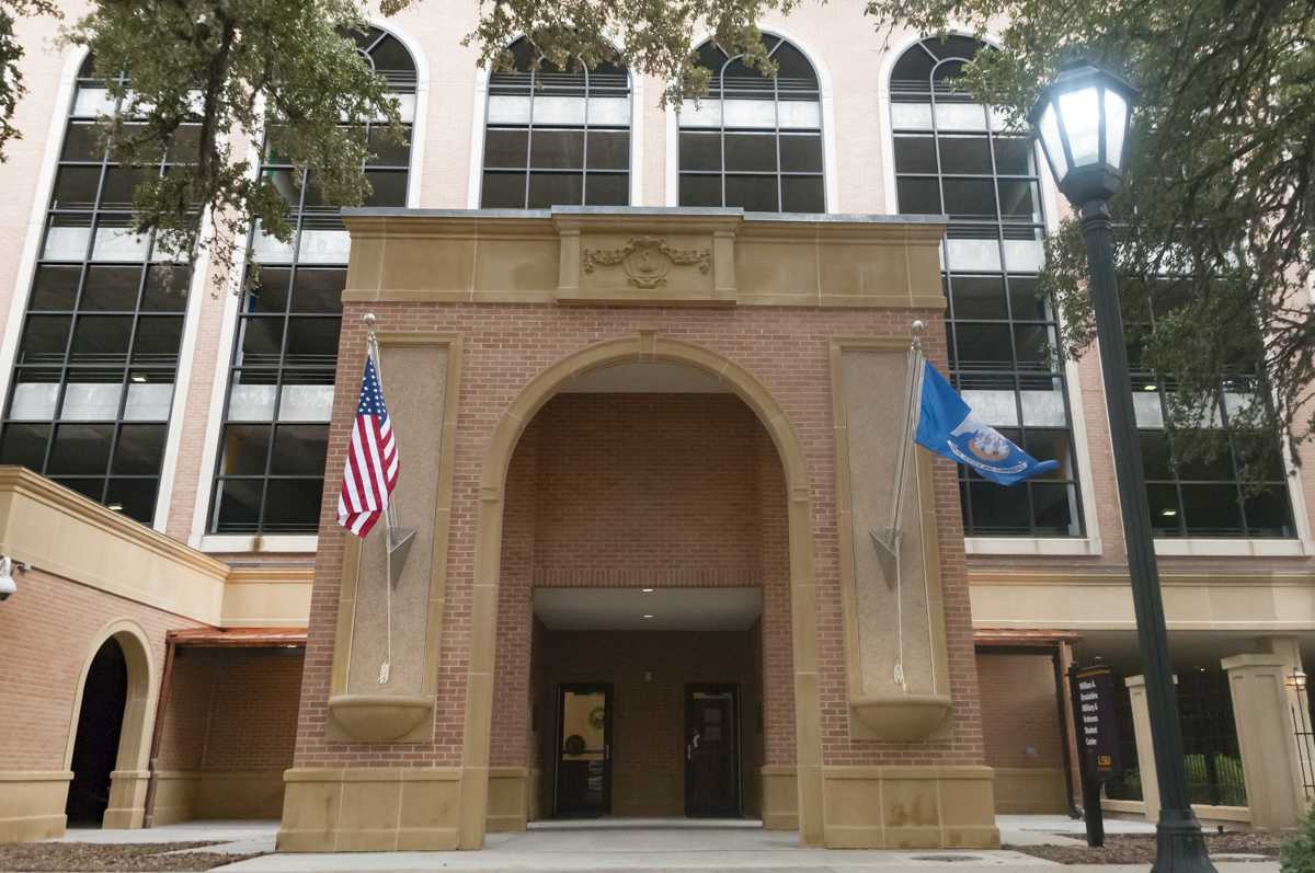 The newly-opened William A. Brookshire Military and Veterans Student Center rests on Veterans drive near Barnes and Noble LSU on Monday, Feb. 5, 2018.