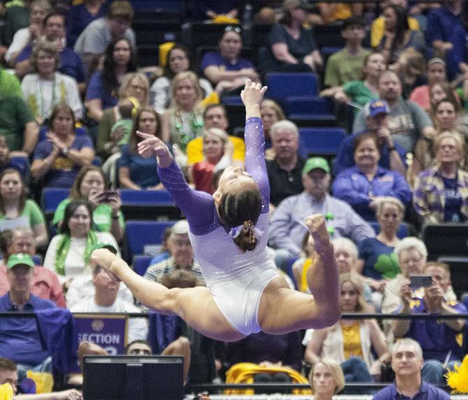 PHOTOS: LSU gymnastics defeats Arizona at final home meet