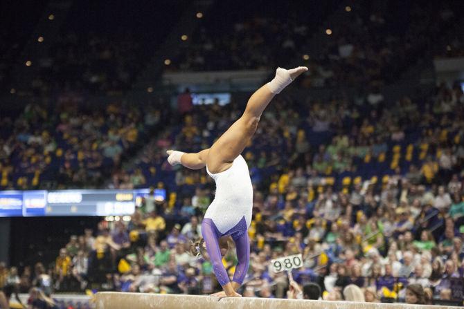 PHOTOS: LSU gymnastics defeats Arizona at final home meet