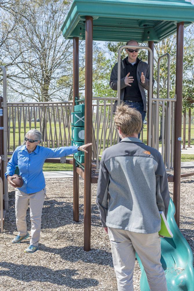 LSU biological engineers create playgrounds for local schools