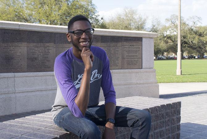 LSU marketing junior Raheem Allen talks about a film he is directing called "Only the Good" on Thursday, Feb. 22, 2018 on LSU campus.