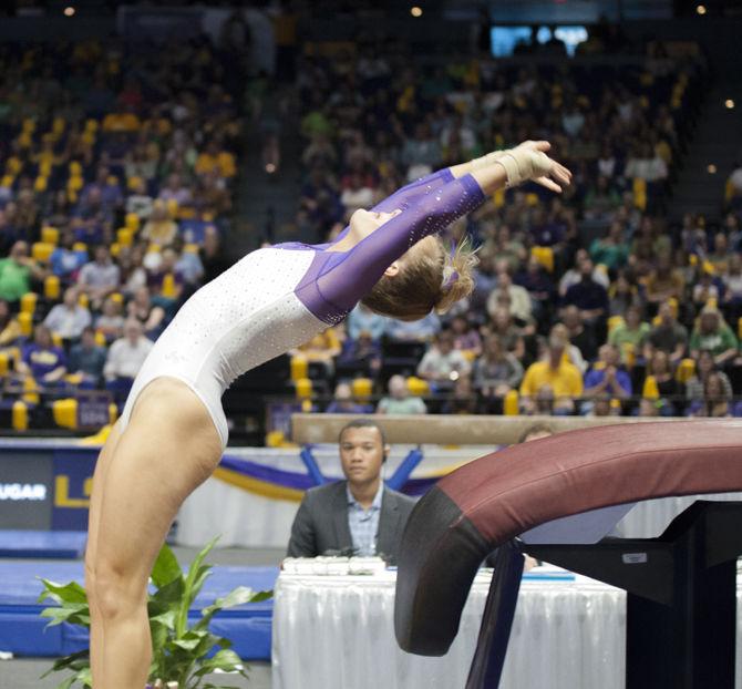 PHOTOS: LSU gymnastics defeats Arizona at final home meet