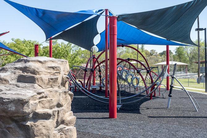 LSU biological engineers create playgrounds for local schools