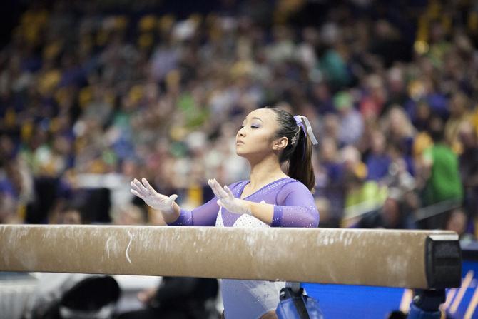 PHOTOS: LSU gymnastics defeats Arizona at final home meet