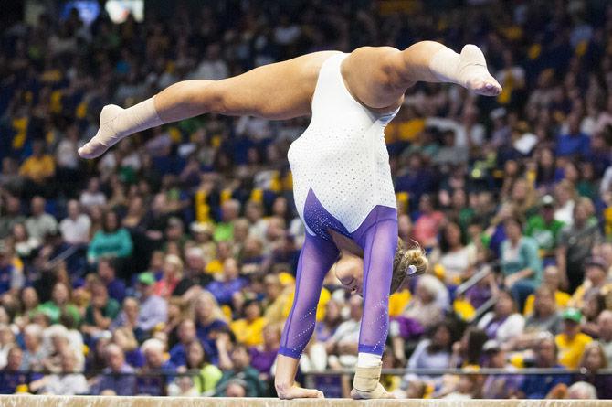 PHOTOS: LSU gymnastics defeats Arizona at final home meet