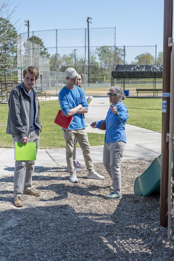 LSU biological engineers create playgrounds for local schools