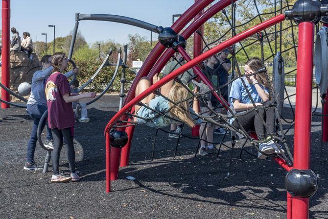 LSU biological engineers create playgrounds for local schools