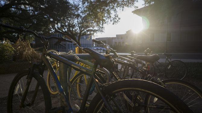 Bike usage increases on Wednesday, Feb. 1, 2017, on campus.