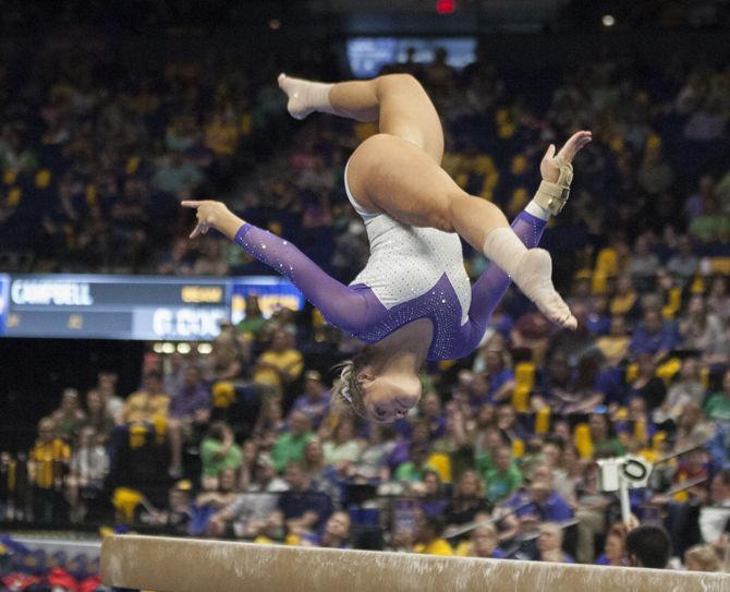 PHOTOS: LSU gymnastics defeats Arizona at final home meet