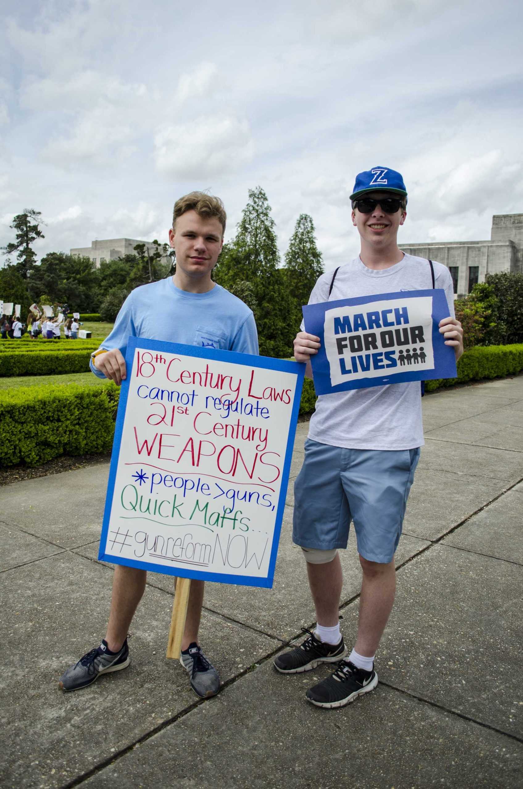 Louisiana high school students participate in 'March For Our Lives' in Baton Rouge, New Orleans