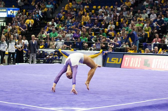 PHOTOS: LSU gymnastics defeats Arizona at final home meet