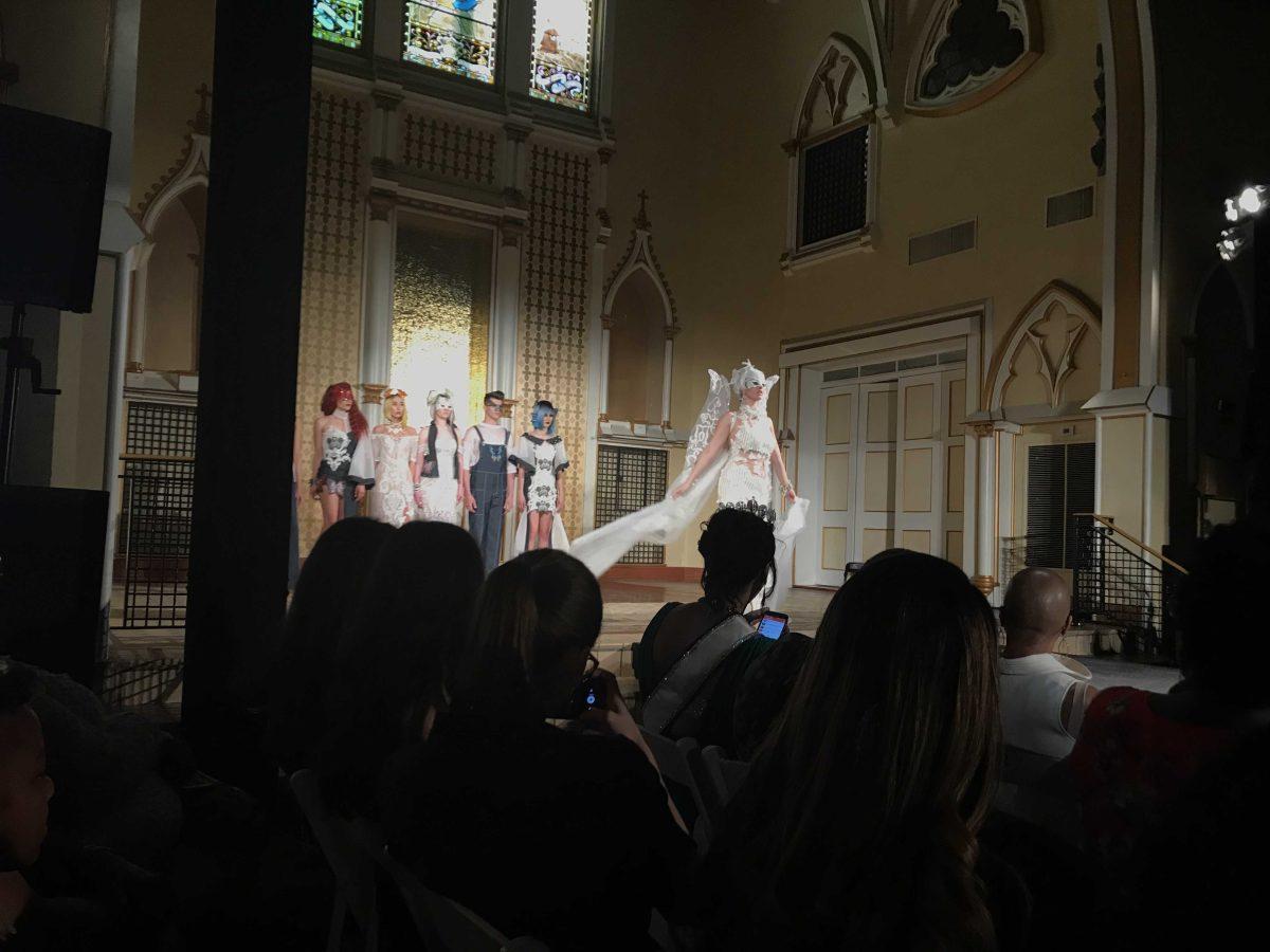 Designer Joyce Penas Pilarsky shows off her collection at the final day of New Orleans Fashion Week.