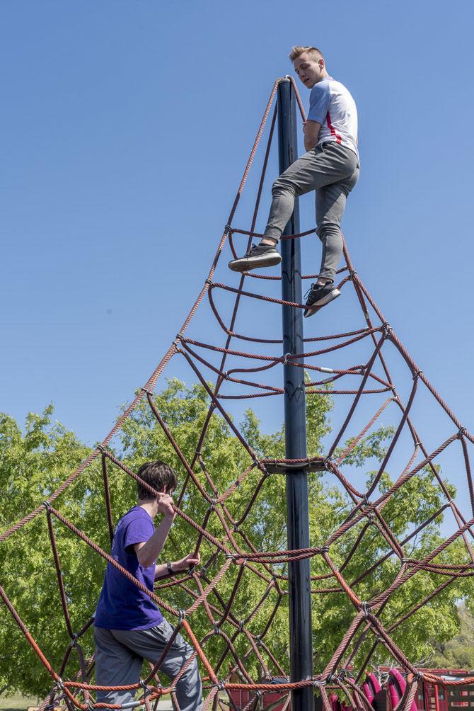 LSU biological engineers create playgrounds for local schools