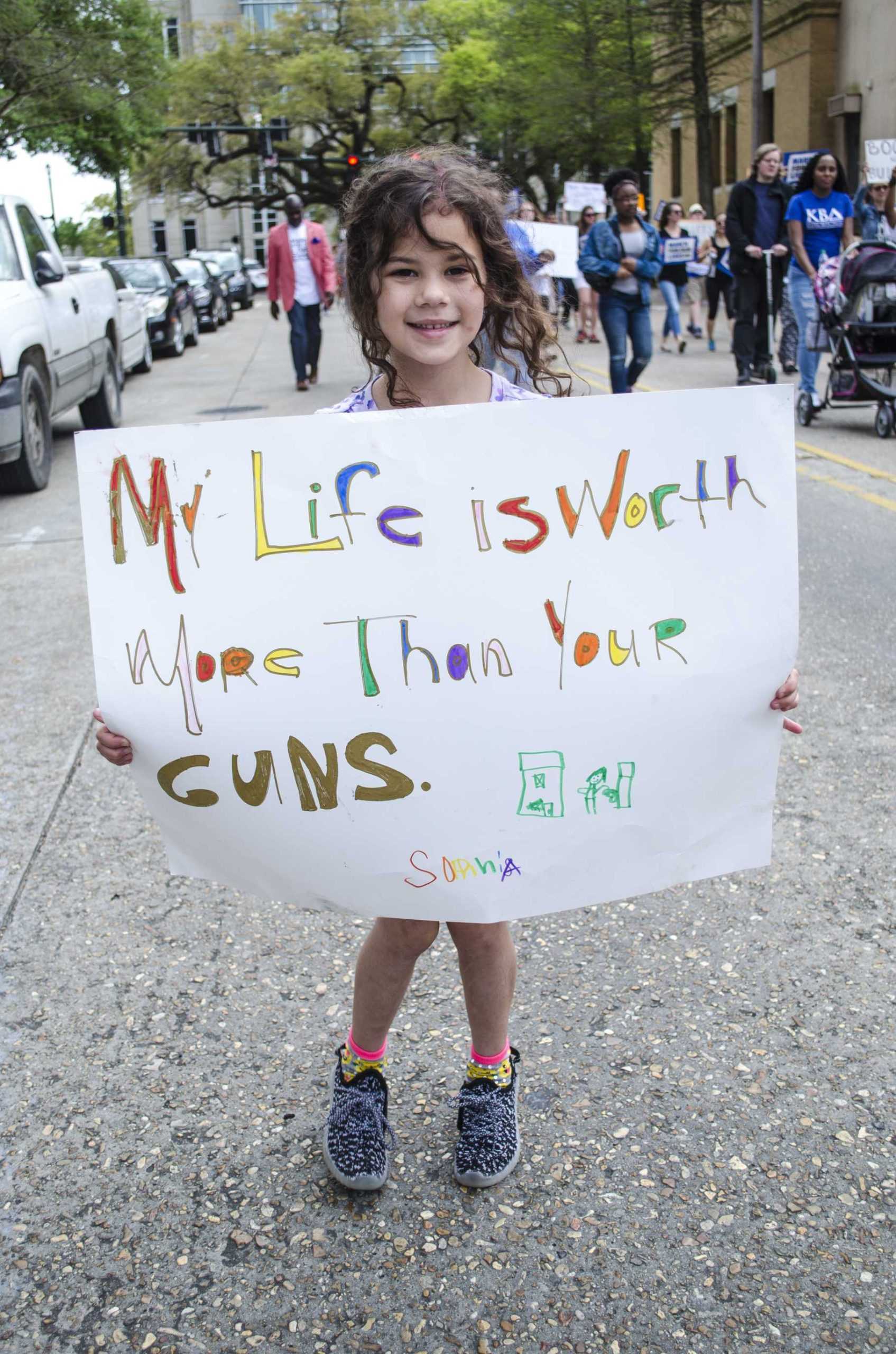 Louisiana high school students participate in 'March For Our Lives' in Baton Rouge, New Orleans