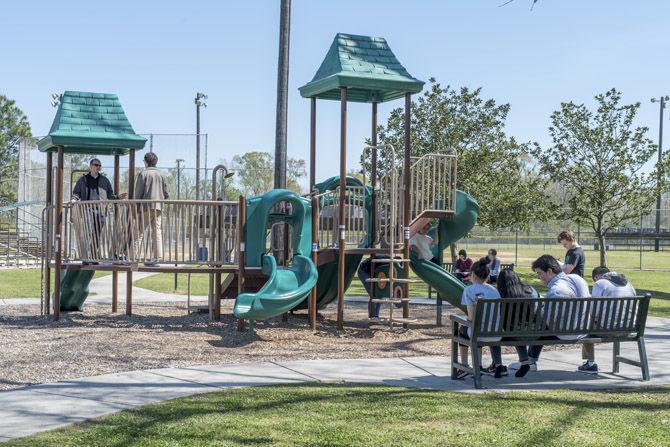 LSU biological engineers create playgrounds for local schools