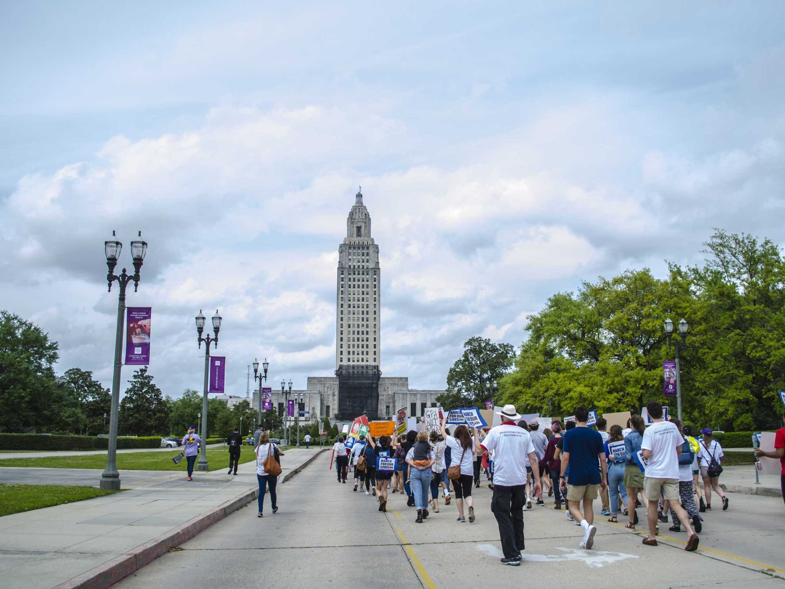 Louisiana high school students participate in 'March For Our Lives' in Baton Rouge, New Orleans