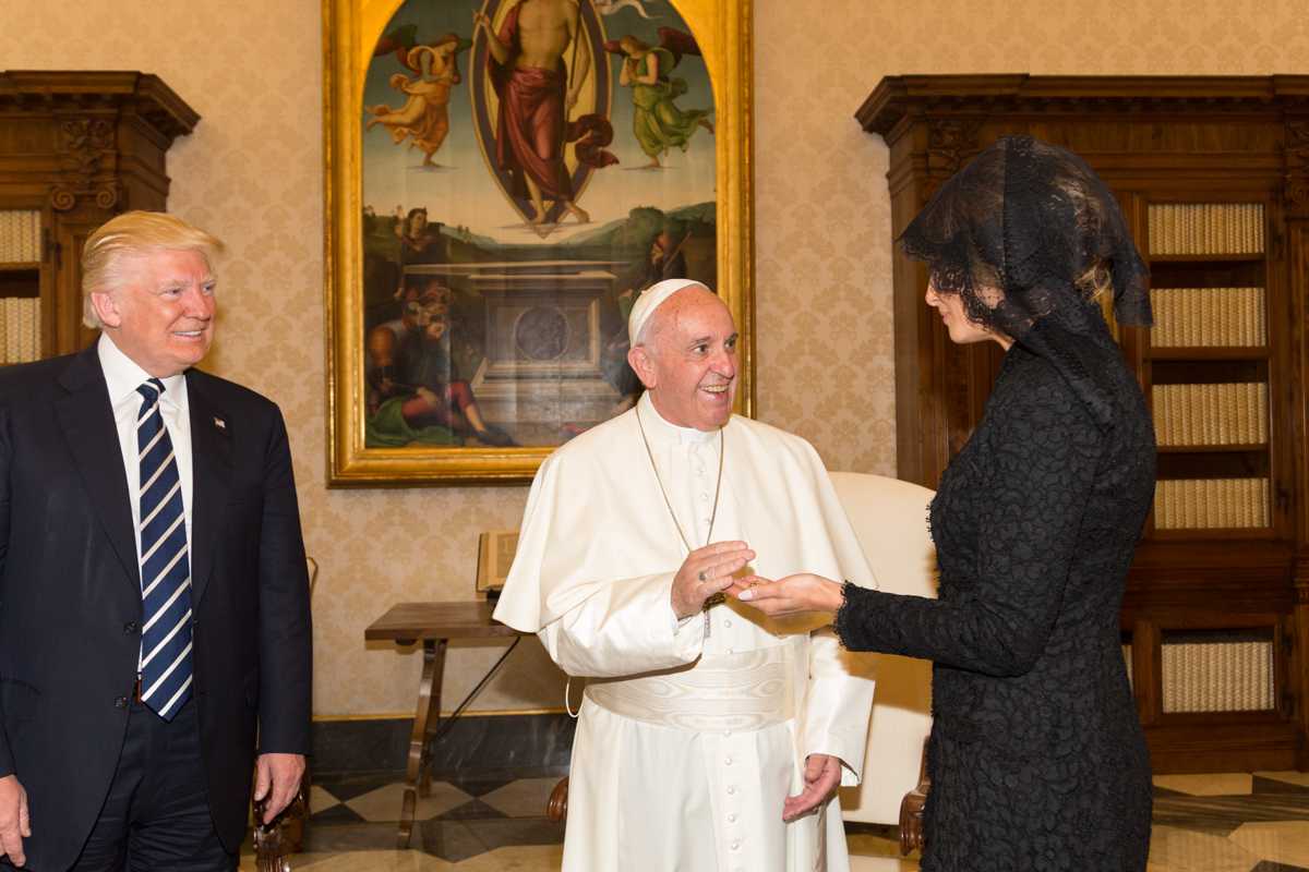 trump and pope