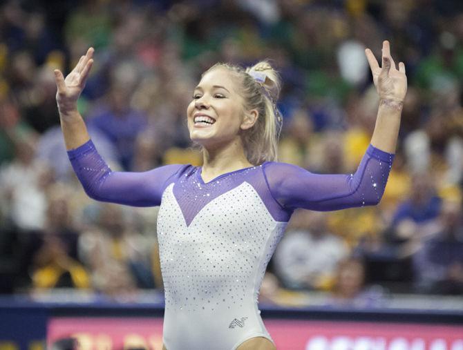 PHOTOS: LSU gymnastics defeats Arizona at final home meet