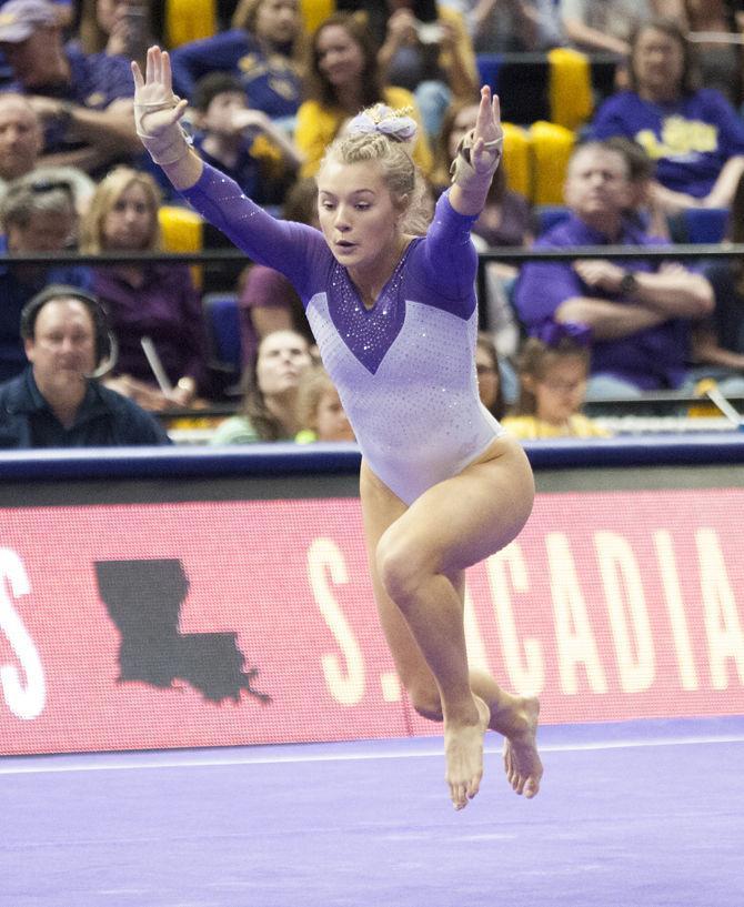 PHOTOS: LSU gymnastics defeats Arizona at final home meet