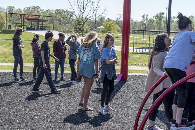 LSU biological engineers create playgrounds for local schools