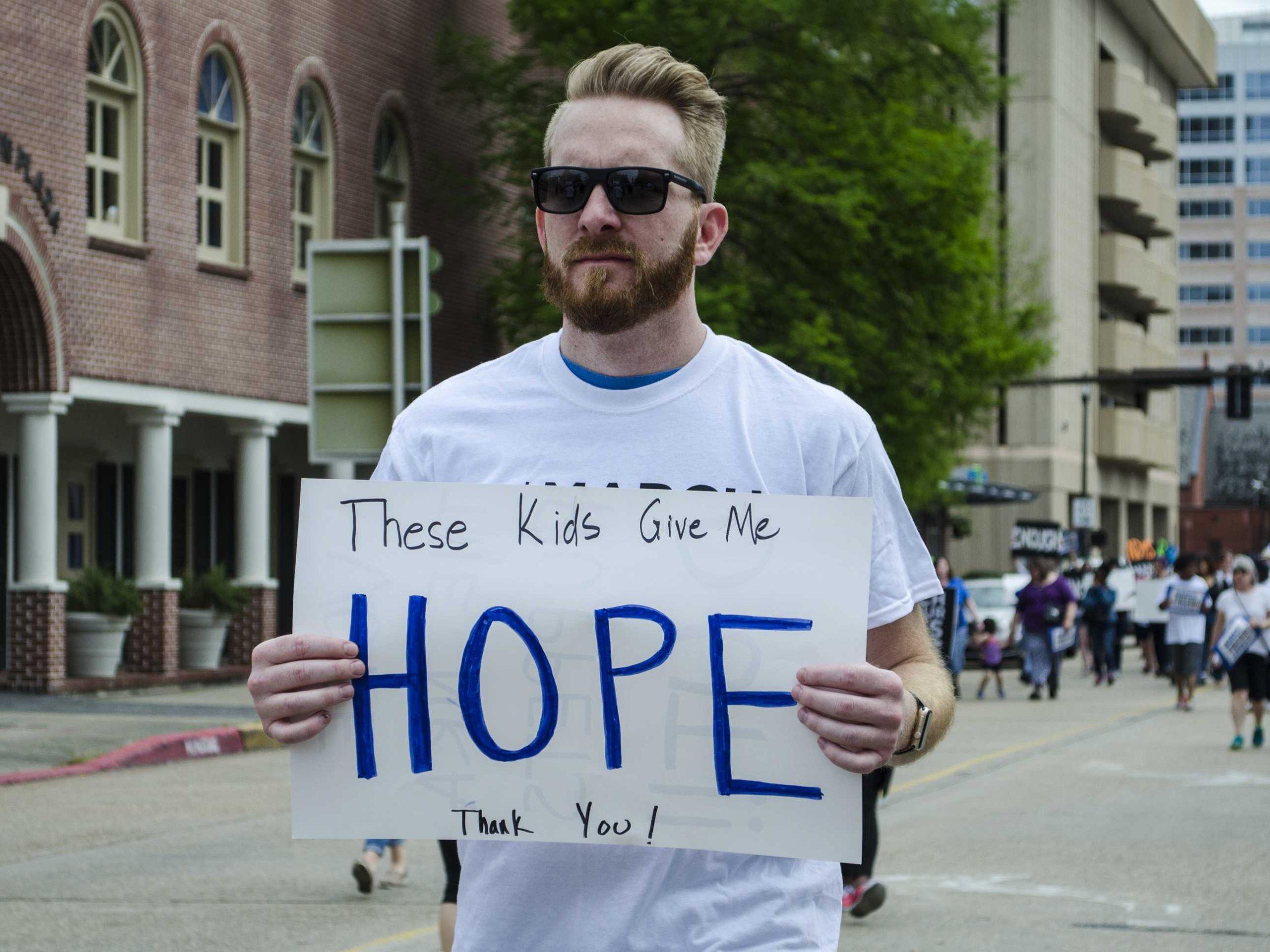 Louisiana high school students participate in 'March For Our Lives' in Baton Rouge, New Orleans