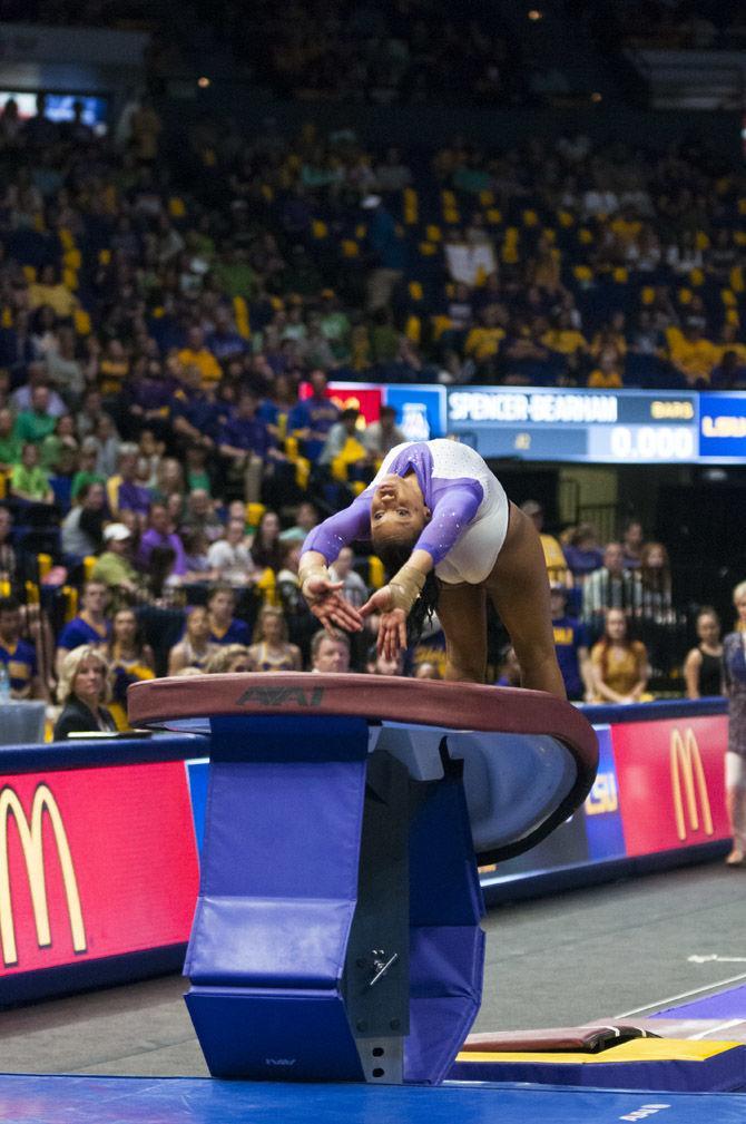 PHOTOS: LSU gymnastics defeats Arizona at final home meet