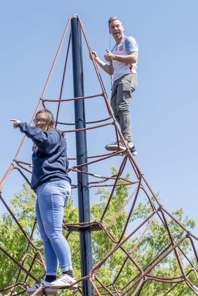 LSU biological engineers create playgrounds for local schools