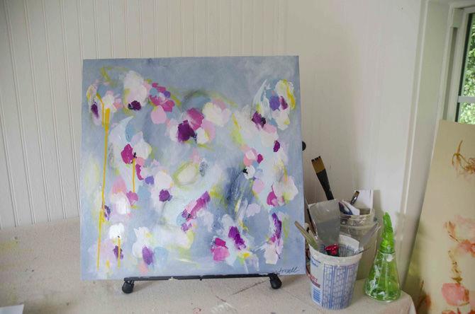 LSU alumna, abstract artist creates dorm-ready paintings