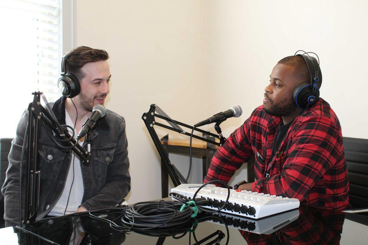 Jacob Jolibois (left) and Abe Felix (right) host weekly podcast "altBR." The podcast aims to explore social issues currently afflicting Baton Rouge.&#160;