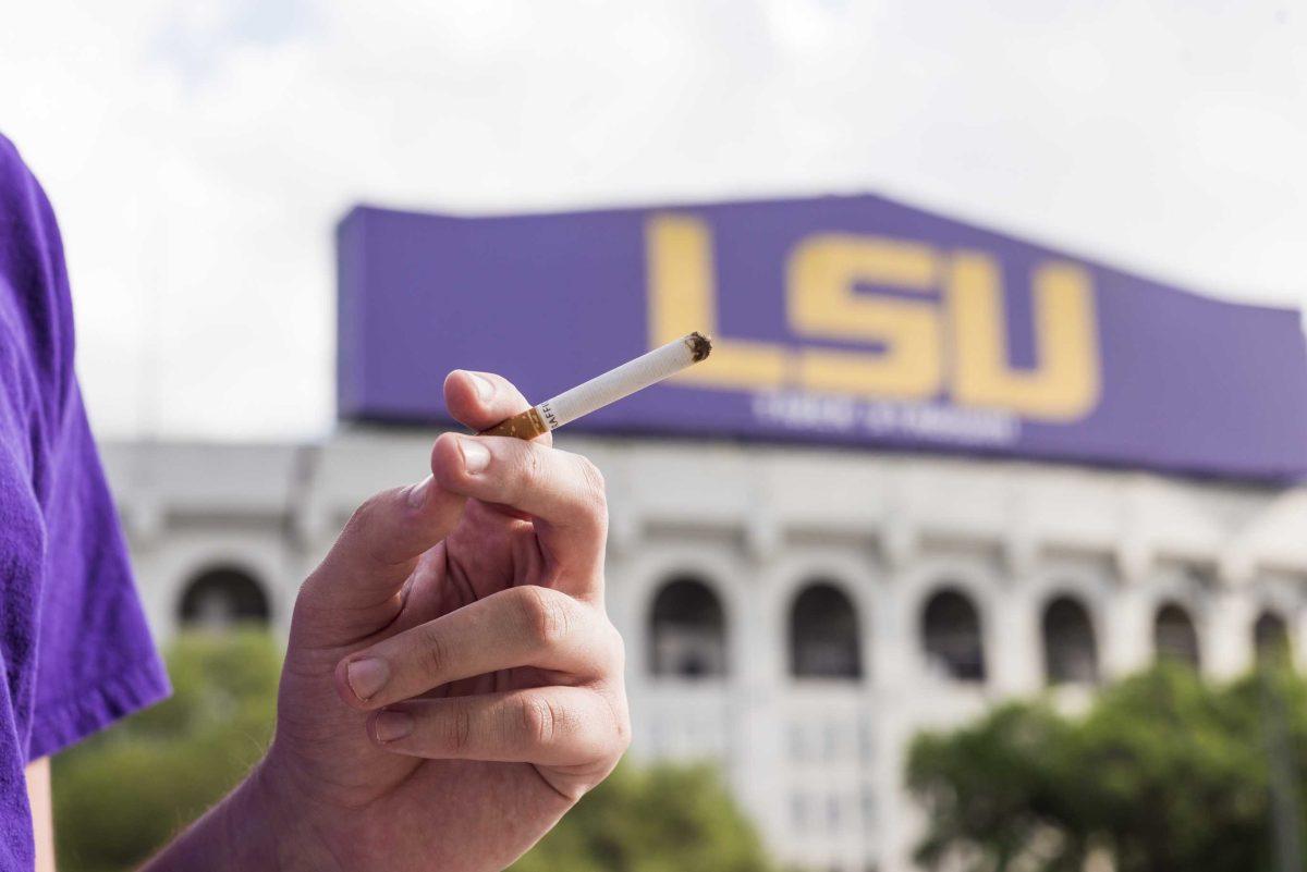 Despite LSU's tobacco-free campus policy, students feel that smoking is still prevalent on campus.