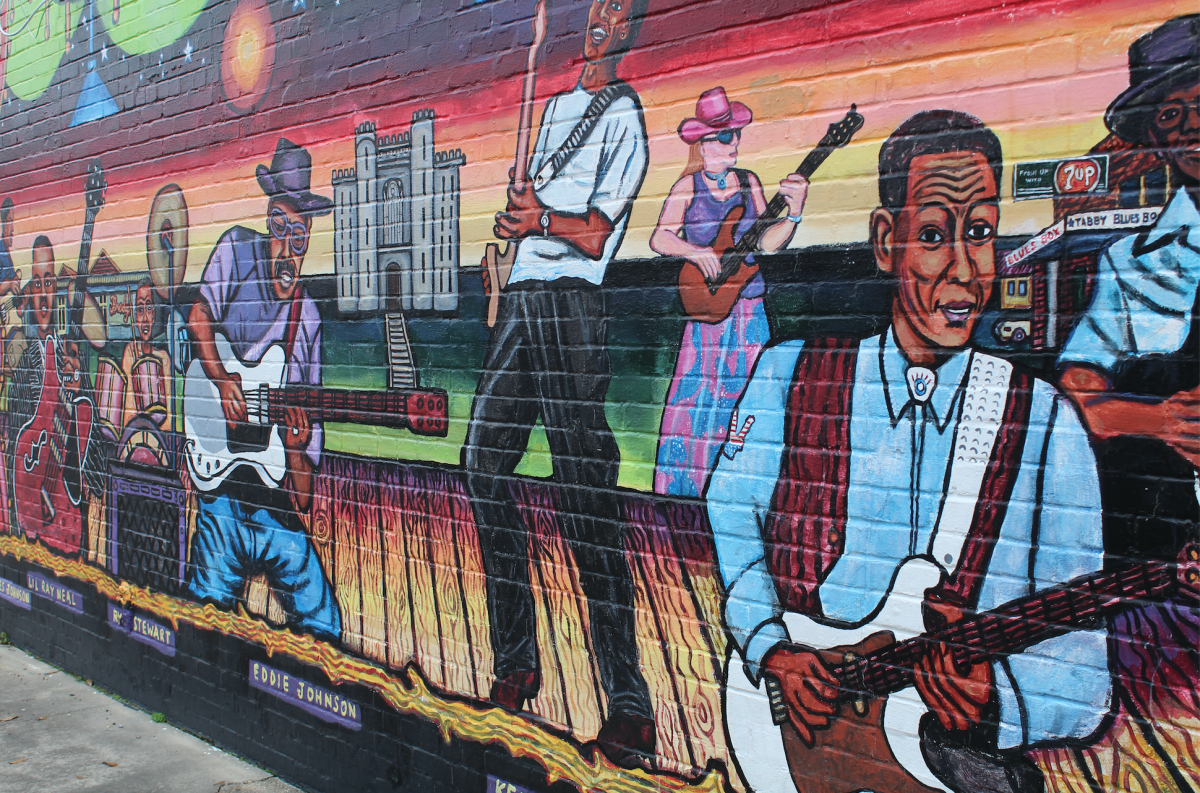 This mural is located at Government Street and South Acadian Thruway.&#160;