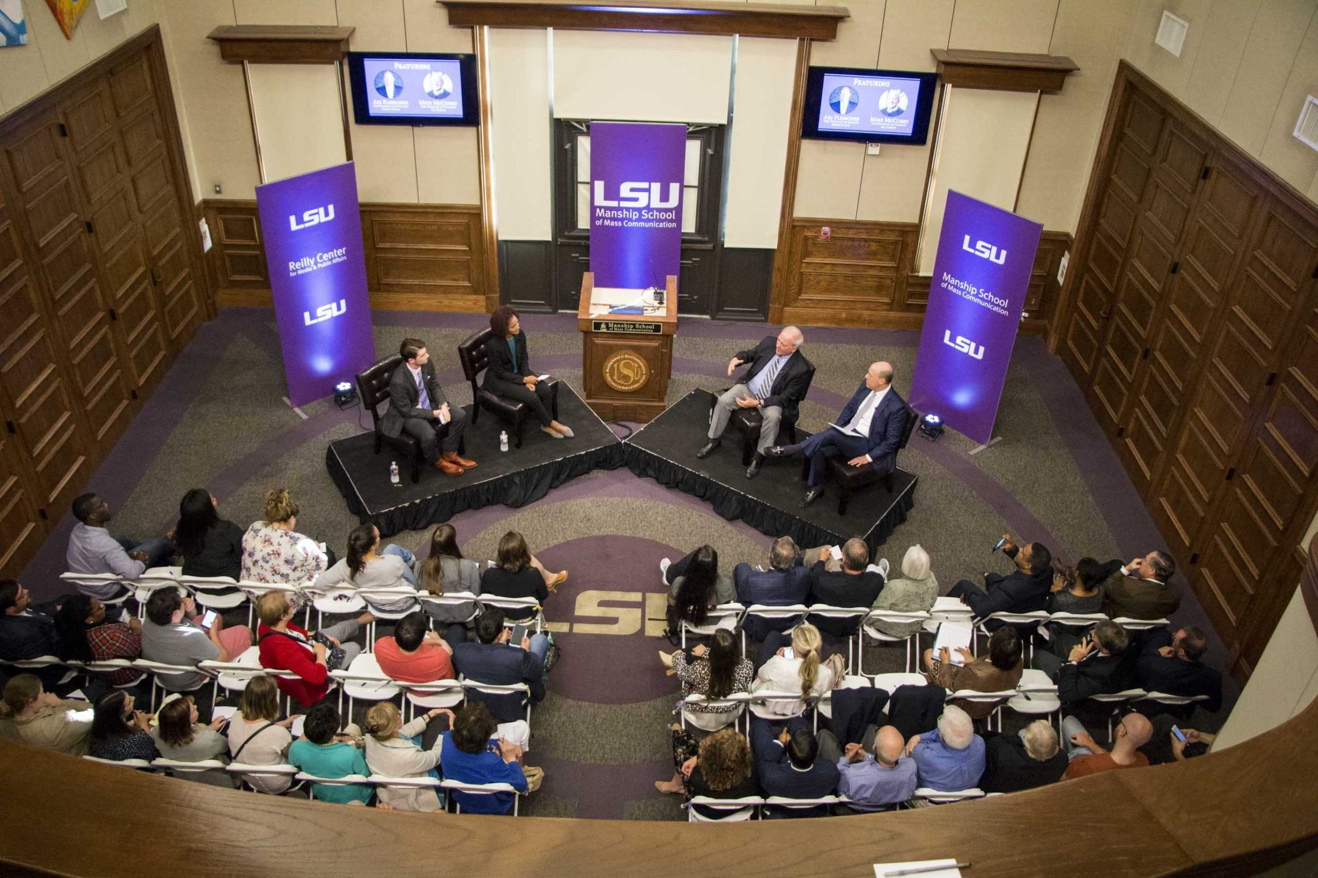 Former White House Press Secretaries visit LSU, discuss state of modern political communication