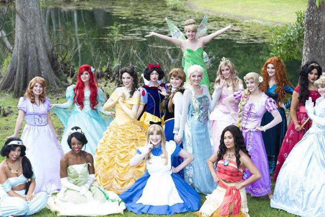 Princesses pose for their photo shoot, near Highland Road, on Sunday, April 22, 2018.