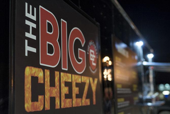 The Big Cheezy food truck welcomes customers to eat on Saturday, March 10, 2018 located in Tigerland.