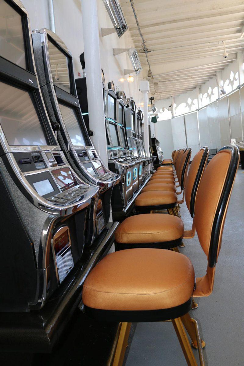 Hollywood Casino Baton Rouge has opened a 352-square-foot covered designated area for smokers, with 15 slot machines, fans and lighting, to comply with an East Baton Rouge Parish ban on smoking inside casinos. The smoking ban will go into effect June 1.