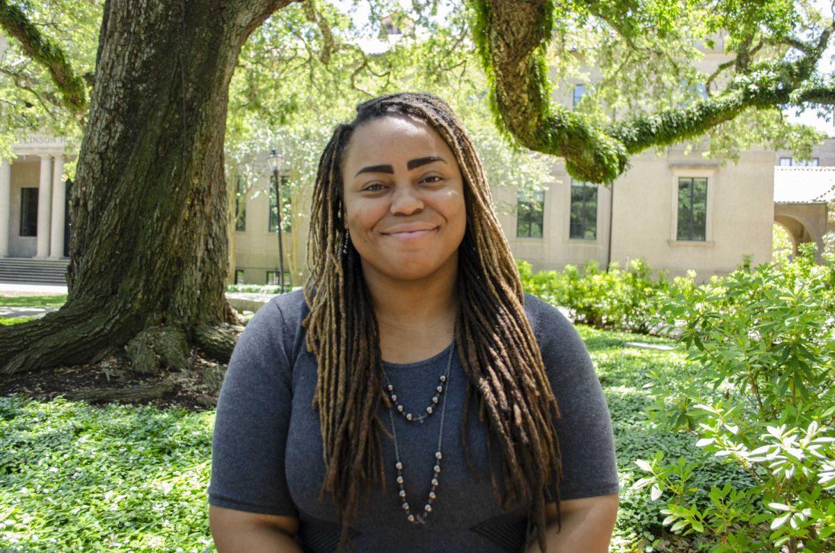 LSU doctoral student Sydney Epps talks about being a student activist on Monday, April 16, 2018.